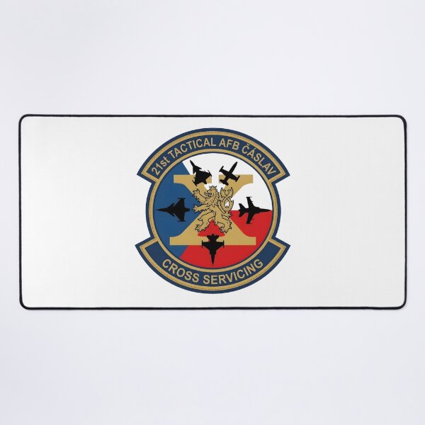 Item preview, Czech Air Force 211st Tactical Air Base Čáslav Cross Servicing Patch Emblem designed and sold by CharlieDesings.