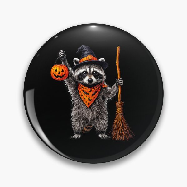 Item preview, Witch Raccoon Halloween designed and sold by TeeARTHY.