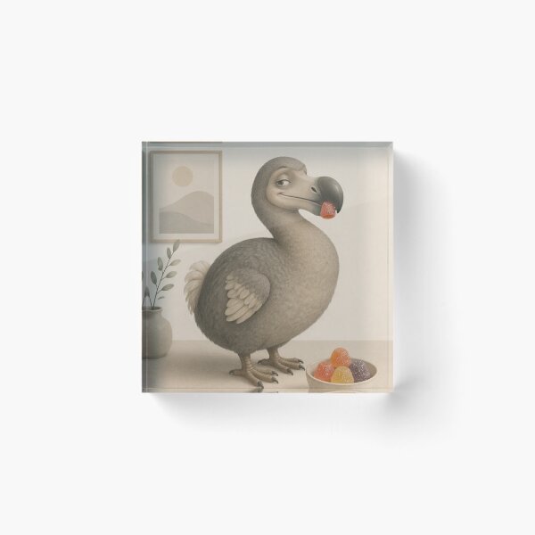 Item preview, Hygge Dodo & Candy "DELICIOUS" Portrait designed and sold by NickWhittleArt.