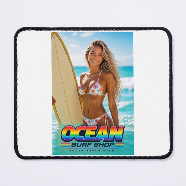 Item preview, Ocean Surf Shop - South Beach - Miami, Florida - Retro 80's Colors designed and sold by JBDesigns21.