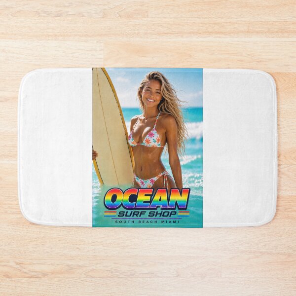 Item preview, Ocean Surf Shop - South Beach - Miami, Florida - Retro 80's Colors designed and sold by JBDesigns21.