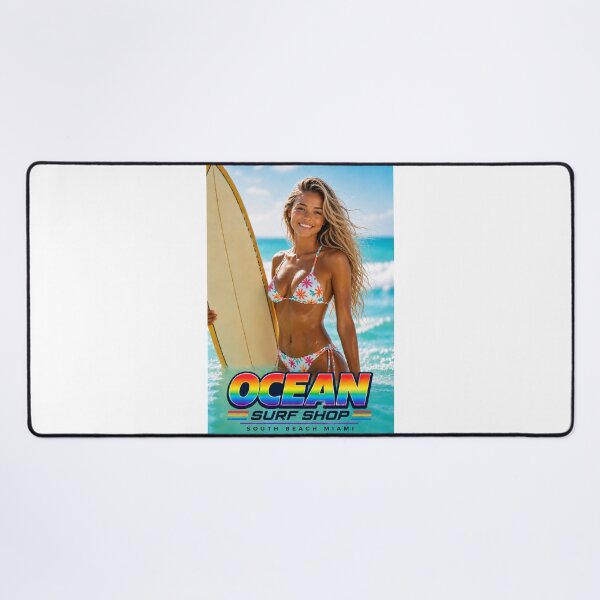 Item preview, Ocean Surf Shop - South Beach - Miami, Florida - Retro 80's Colors designed and sold by JBDesigns21.