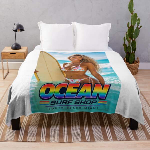 Item preview, Ocean Surf Shop - South Beach - Miami, Florida - Retro 80's Colors designed and sold by JBDesigns21.