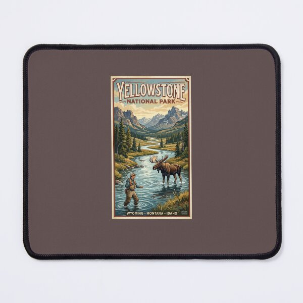 Item preview, Yellowstone Retro Poster designed and sold by ArtofDissent.