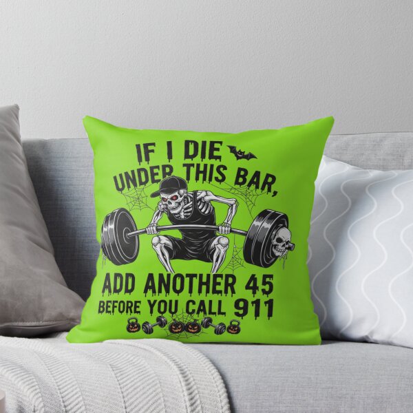 Item preview, Die Under Bar Weightlifting Skeleton 911 Graphic designed and sold by Exquisite Design Studio „Paculówka”.