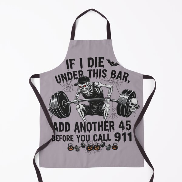 Item preview, Die Under Bar Weightlifting Skeleton 911 Graphic designed and sold by Exquisite Design Studio „Paculówka”.