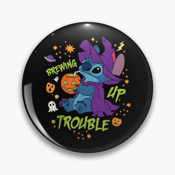 Item preview, Stitch Halloween Witch Brewing Up Trouble designed and sold by tiabletz.