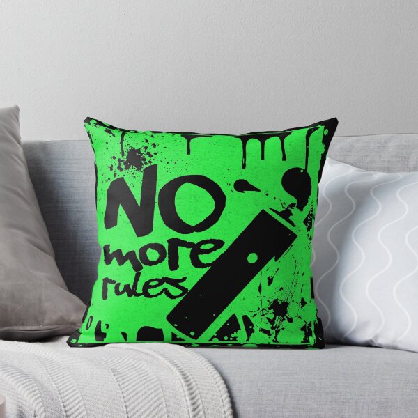 Item preview, No More Rules T-Shirt, Bold Green Graffiti Graphic Tee, Rebellious Streetwear Shirt, Edgy Statement Gift designed and sold by baretyas.