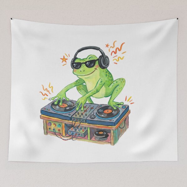Item preview, DJ Frog Party designed and sold by TeeARTHY.