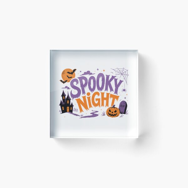 Item preview, Spooky Night Halloween | Cute Spooky Season Design For Halloween designed and sold by StyxIND.