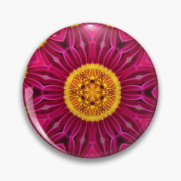 Item preview, Magenta and Gold Floral Mandala designed and sold by SilentBloomLab.