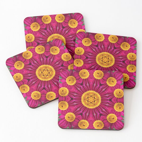Item preview, Magenta and Gold Floral Mandala designed and sold by SilentBloomLab.