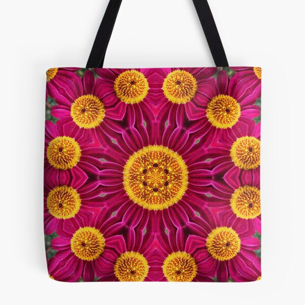 Item preview, Magenta and Gold Floral Mandala designed and sold by SilentBloomLab.