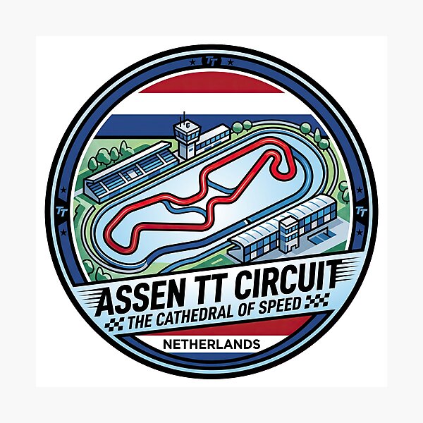 Item preview, Assen Grand Prix Race Track designed and sold by enzoade.