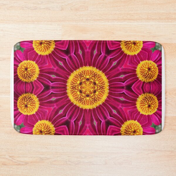 Item preview, Magenta and Gold Floral Mandala designed and sold by SilentBloomLab.