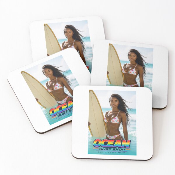 Item preview, Ocean Surf Shop - South Beach - Miami, Florida - Retro 80's Colors designed and sold by JBDesigns21.