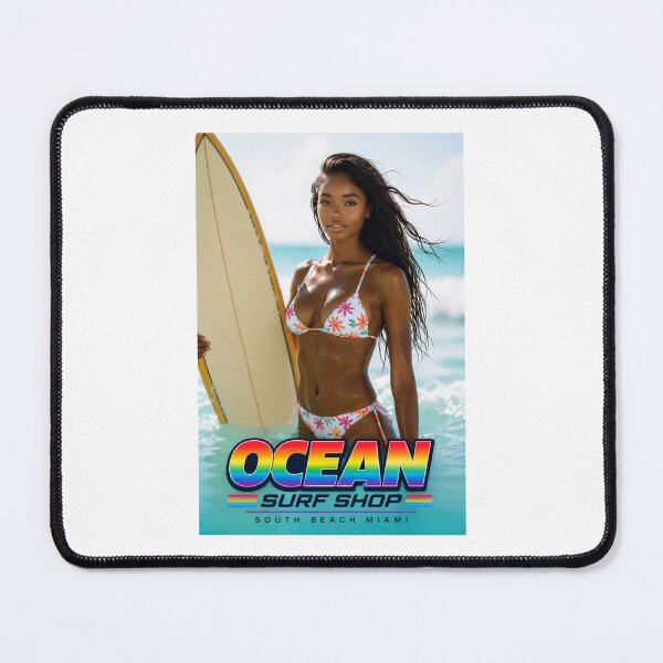 Item preview, Ocean Surf Shop - South Beach - Miami, Florida - Retro 80's Colors designed and sold by JBDesigns21.