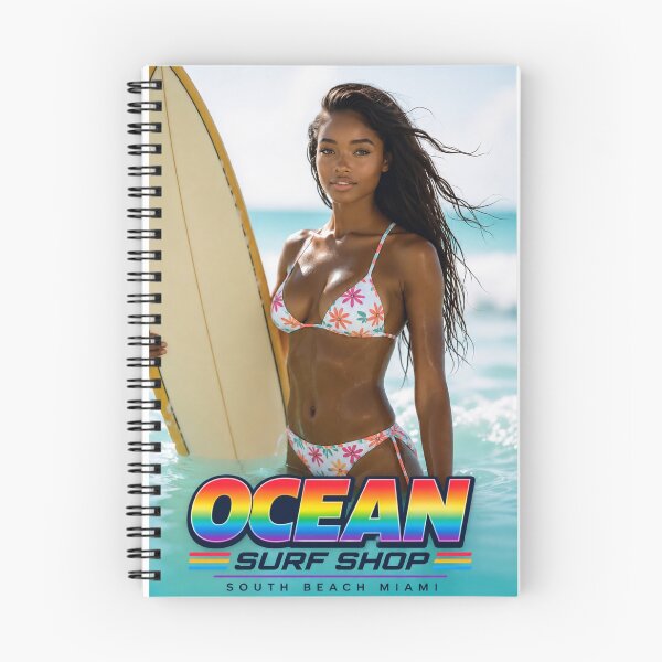 Item preview, Ocean Surf Shop - South Beach - Miami, Florida - Retro 80's Colors designed and sold by JBDesigns21.