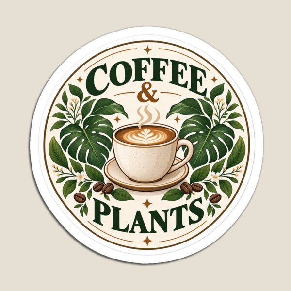 Item preview, Coffee & Plants Botanical Café Badge designed and sold by JAY187VK.