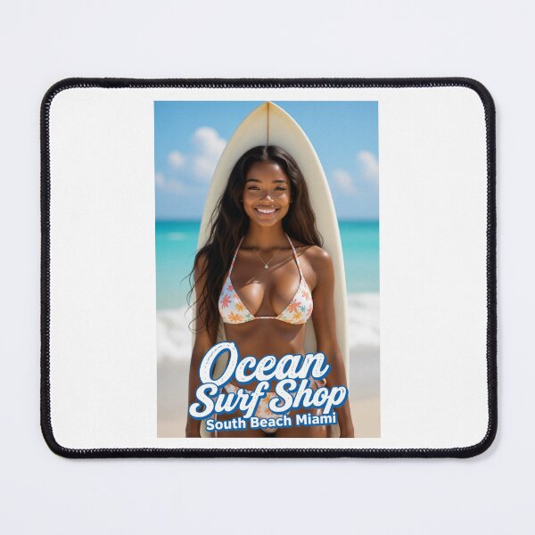 Item preview, Ocean Surf Shop - South Beach Miami - Surfer Girl designed and sold by JBDesigns21.