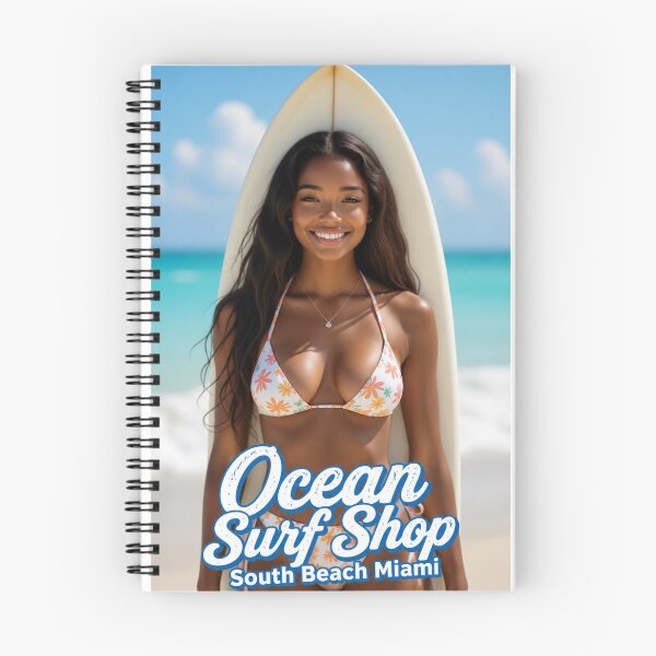 Item preview, Ocean Surf Shop - South Beach Miami - Surfer Girl designed and sold by JBDesigns21.