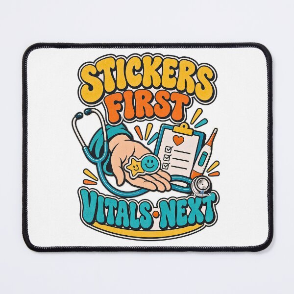 Item preview, Stickers First Vitals Next designed and sold by EvergreenPark - Tee Studio.