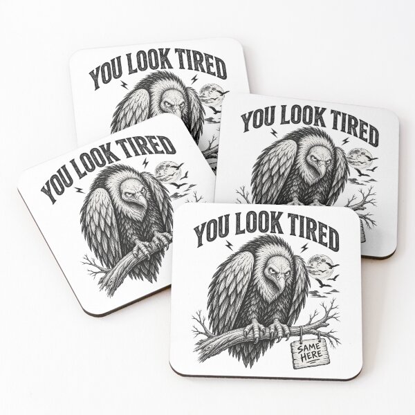 Item preview, You Look Tired Vulture, Funny Vulture, Tired Bird Meme, Sarcastic Animal, Funny Bird Lover, Vulture Lover Gift, Dark Humor Animal designed and sold by Cchotlan.
