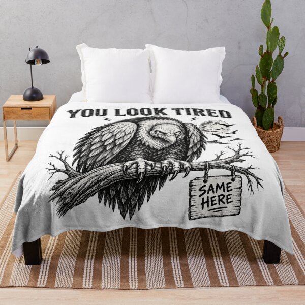Item preview, You Look Tired Vulture, Funny Vulture, Tired Bird Meme, Sarcastic Animal, Funny Bird Lover, Vulture Lover Gift, Dark Humor Animal designed and sold by Cchotlan.