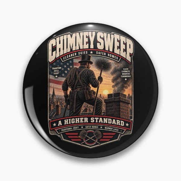 Item preview, Chimney Sweep - Vintage Chimney Cleaner Americana Workwear T-Shirt designed and sold by DomKo10.
