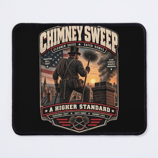 Item preview, Chimney Sweep - Vintage Chimney Cleaner Americana Workwear T-Shirt designed and sold by DomKo10.
