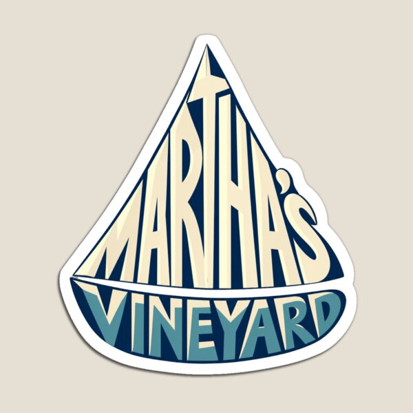 Item preview, Martha’s Vineyard Sailboat Typography designed and sold by Clementine Club.