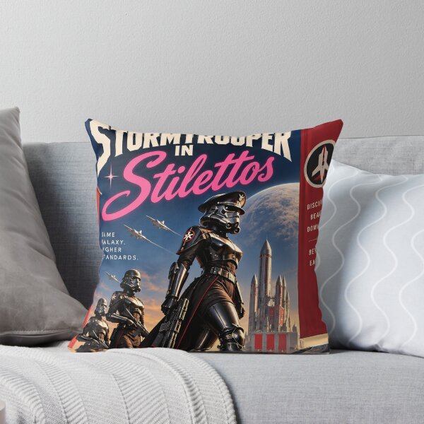 Item preview, Retro Science Fiction Poster: Stormtrooper In Stilettos designed and sold by Moviebuff91.