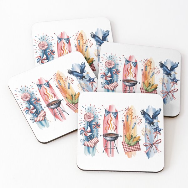 Item preview, 4th of July Backyard Bash – BBQ, Fireworks & Eagle designed and sold by Marie Gems.
