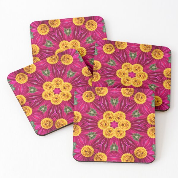 Item preview, Magenta and Yellow Floral Rosette designed and sold by SilentBloomLab.