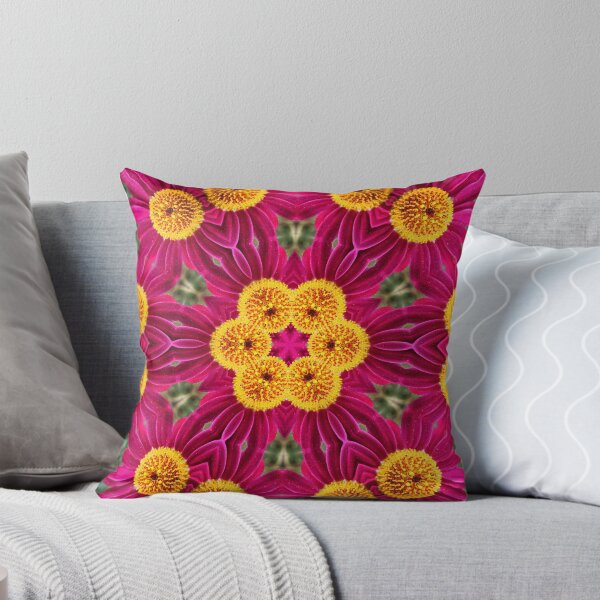 Item preview, Magenta and Yellow Floral Rosette designed and sold by SilentBloomLab.