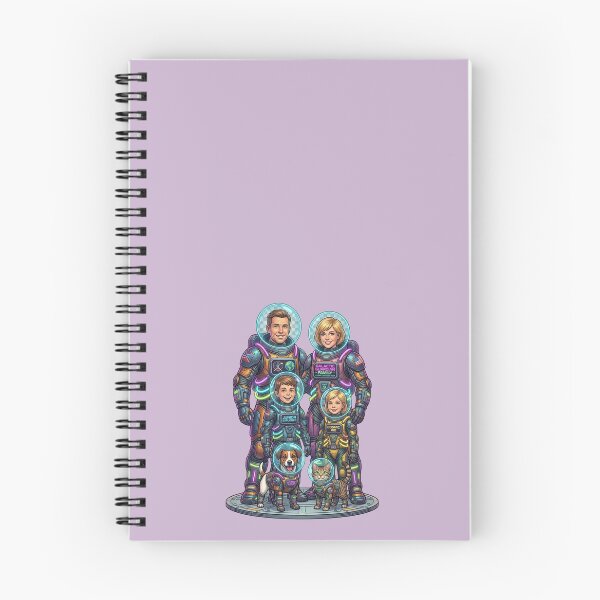 Item preview, Retro Astronaut Family – Galactic Team Adventure designed and sold by FootprintofLove.