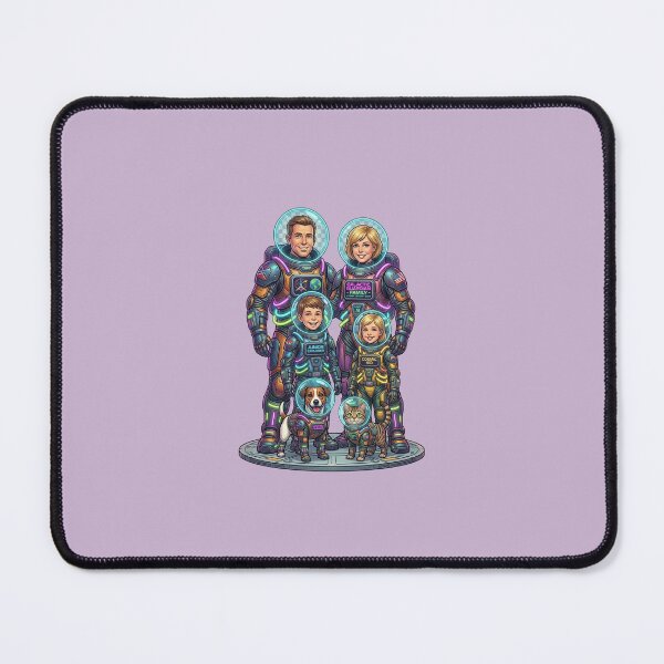 Item preview, Retro Astronaut Family – Galactic Team Adventure designed and sold by FootprintofLove.