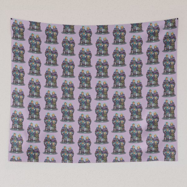 Item preview, Retro Astronaut Family – Galactic Team Adventure designed and sold by FootprintofLove.
