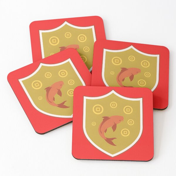 Item preview, Chinese Koi Fish Lucky Gold Coin Shield Vector designed and sold by Shutter-Dragon.