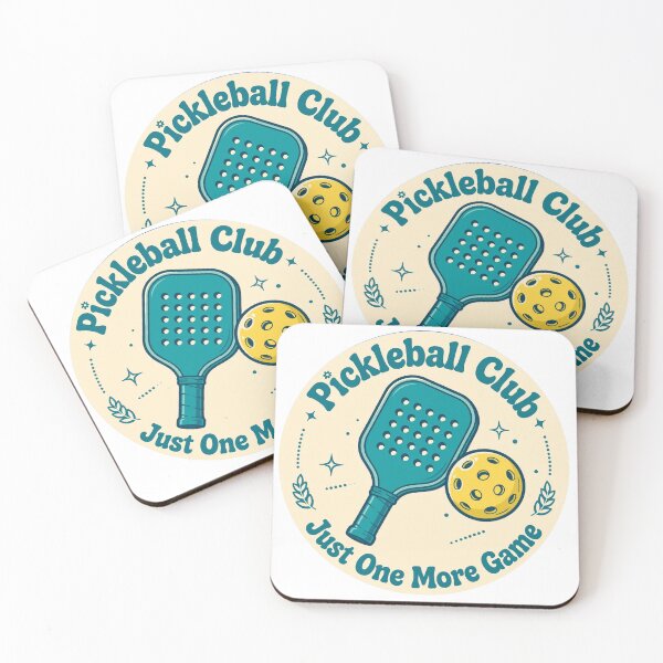 Item preview, Just One More Game Pickleball Club Badge - Retro Pickleball Sticker - Funny Pickleball designed and sold by Htkester1.