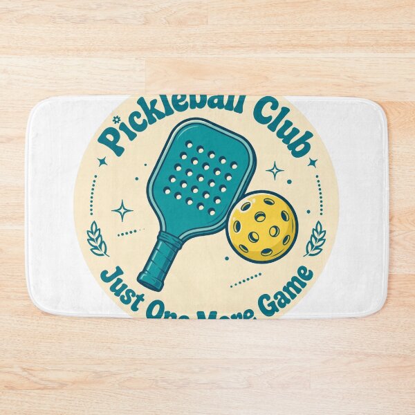 Item preview, Just One More Game Pickleball Club Badge - Retro Pickleball Sticker - Funny Pickleball designed and sold by Htkester1.
