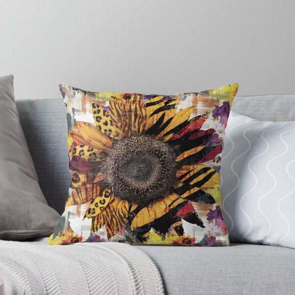 Item preview, Sunflower Leopard Print – Rustic Western Floral Animal Print designed and sold by TnTzDesigns.