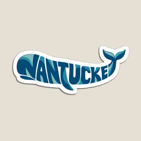 Item preview, Nantucket Whale Typography designed and sold by Clementine Club.
