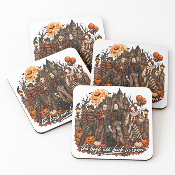 Item preview, The Boys Are Back In Town Horror Movie Villains Autumn Art designed and sold by DesignArtist.ia.