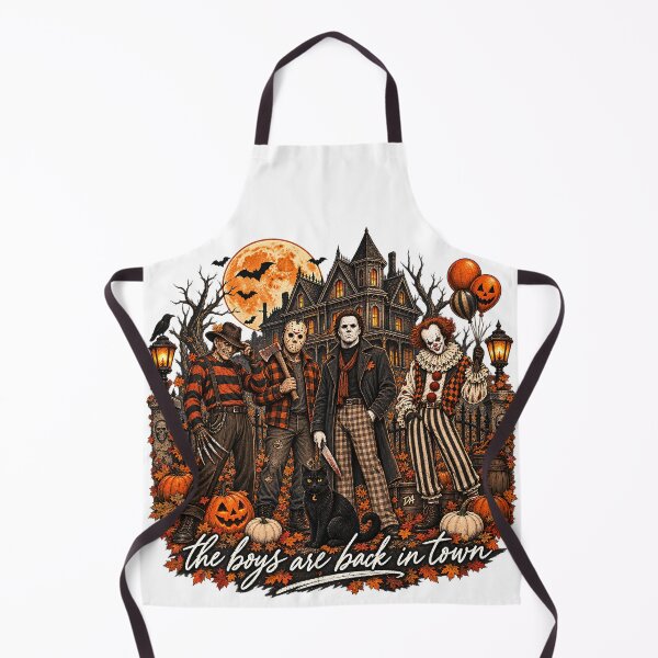 Item preview, The Boys Are Back In Town Horror Movie Villains Autumn Art designed and sold by DesignArtist.ia.