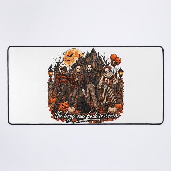 Item preview, The Boys Are Back In Town Horror Movie Villains Autumn Art designed and sold by DesignArtist.ia.