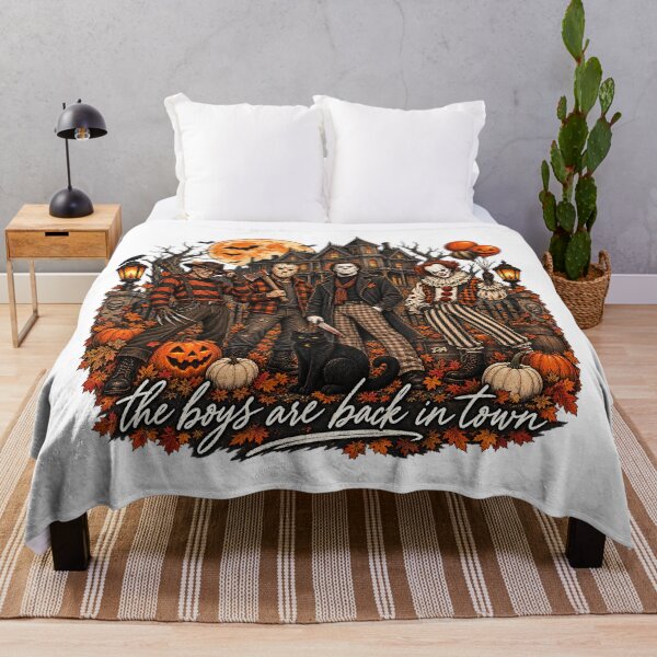 Item preview, The Boys Are Back In Town Horror Movie Villains Autumn Art designed and sold by DesignArtist.ia.
