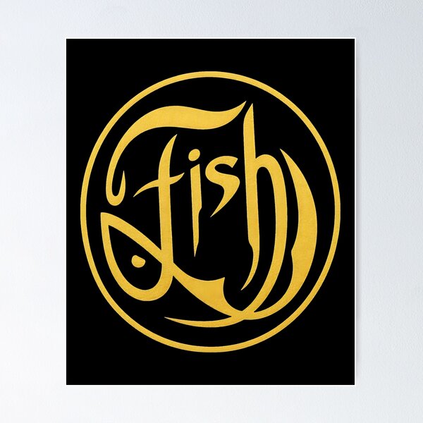 Item preview, Elegant Golds Fishs Calligraphy  designed and sold by TinaFangcao.