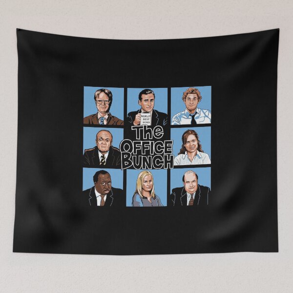 Artikelvorschau, Collage der Besetzung von „The Office Bunch“ entworfen und verkauft von mahoganiart.