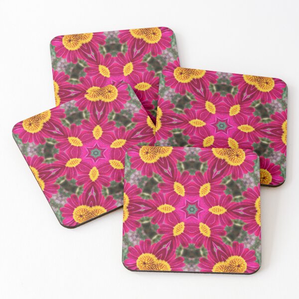 Item preview, Magenta and Gold Floral Star designed and sold by SilentBloomLab.